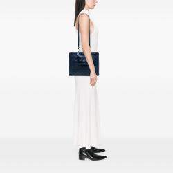 Pre Owned Dior Blue Large Lambskin Cannage Lady Dior