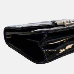Pre Owned Dior Black Patent Cannage Miss Dior Promenade Crossbody