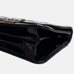 Pre Owned Dior Black Patent Cannage Miss Dior Promenade Crossbody