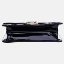 Pre Owned Dior Black Patent Cannage Miss Dior Promenade Crossbody