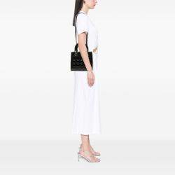 Pre Owned Dior Black Medium Patent Cannage Lady Dior