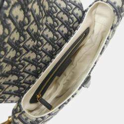 Pre Owned Christian Dior Dior Oblique Saddle Shoulder Bag