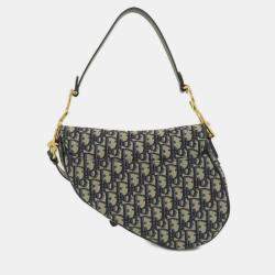 Pre Owned Christian Dior Dior Oblique Saddle Shoulder Bag