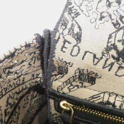 Pre Owned Christian Dior Plan De Paris Lady D-Light Medium Handbag