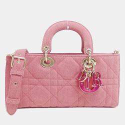 Pre Owned Christian Dior Lady D Joy Medium Handbag