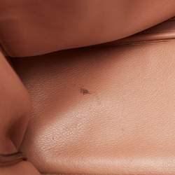 Pre Owned Dior Orange Leather Large Diorissimo Shopper Tote