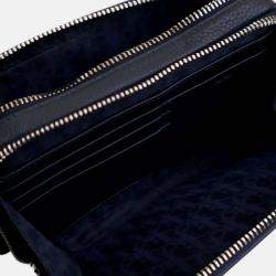 Pre Owned Dior Blue Air Jordan Grained Calfskin Crossbody