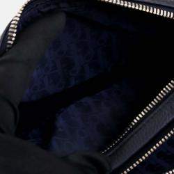 Pre Owned Dior Blue Air Jordan Grained Calfskin Crossbody