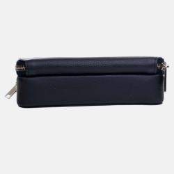 Pre Owned Dior Blue Air Jordan Grained Calfskin Crossbody