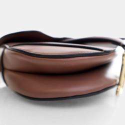 Pre Owned Dior Mini Calfskin Saddle Bag With Strap