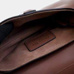 Pre Owned Dior Mini Calfskin Saddle Bag With Strap