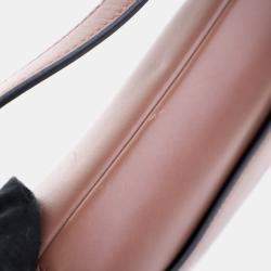 Pre Owned Dior Mini Calfskin Saddle Bag With Strap