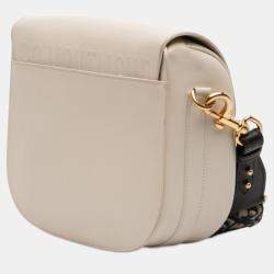 Pre Owned Dior White Large Smooth Calfskin Bobby Crossbody