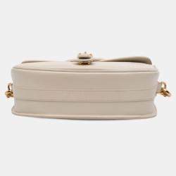 Pre Owned Dior White Large Smooth Calfskin Bobby Crossbody