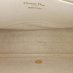 Pre Owned Dior White Large Smooth Calfskin Bobby Crossbody