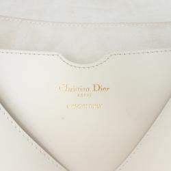 Pre Owned Dior White Large Smooth Calfskin Bobby Crossbody