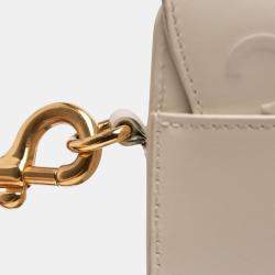 Pre Owned Dior White Large Smooth Calfskin Bobby Crossbody