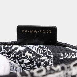 Pre Owned Dior Black Medium Canvas Embroidered Plan De Paris Book Tote