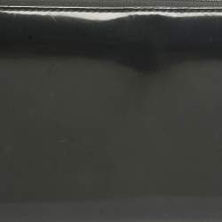 Pre Owned Dior Black Glossy Leather Lady Dior Zip Continental Wallet
