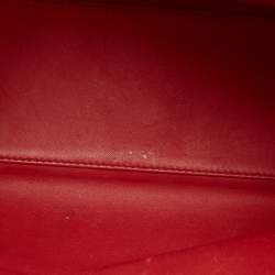 Pre Owned Dior Red Python Large Lady Dior Tote