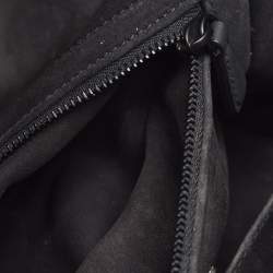 Pre Owned Dior Black Cannage Leather Ultra Matte Medium Lady Dior Tote