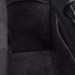 Pre Owned Dior Black Cannage Leather Ultra Matte Medium Lady Dior Tote