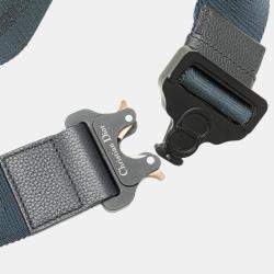 Pre Owned Dior Navy Blue Grained Calfskin Saddle Bag