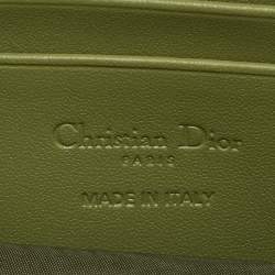 Pre Owned Dior Olive Green Cannage Leather Lady Dior Call'in Dior Phone Holder