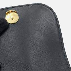 Pre Owned Dior Macrocannage Caro Backpack Black Lambskin Size Small