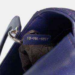 Pre Owned Dior Purple Small Lambskin Cannage My ABCDior Lady Dior