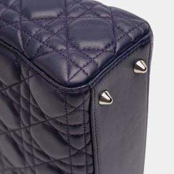 Pre Owned Dior Purple Small Lambskin Cannage My ABCDior Lady Dior