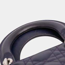 Pre Owned Dior Purple Small Lambskin Cannage My ABCDior Lady Dior