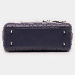 Pre Owned Dior Purple Small Lambskin Cannage My ABCDior Lady Dior