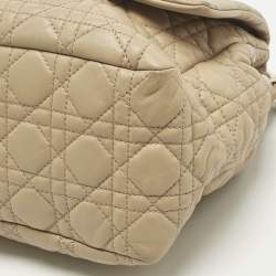 Pre Owned Dior Beige Cannage Leather Miss Dior Shoulder Bag