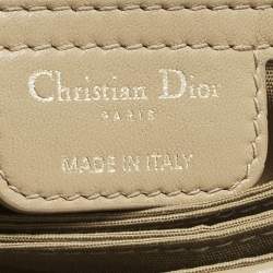 Pre Owned Dior Beige Cannage Leather Miss Dior Shoulder Bag