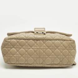 Pre Owned Dior Beige Cannage Leather Miss Dior Shoulder Bag