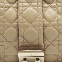 Pre Owned Dior Beige Cannage Leather Miss Dior Shoulder Bag