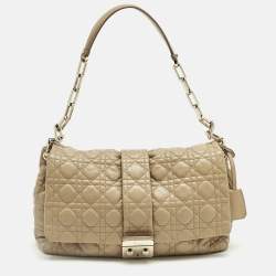Pre Owned Dior Beige Cannage Leather Miss Dior Shoulder Bag
