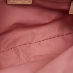 Pre Owned Dior Pink/White Cherry Blossom Print Fabric Shoulder Bag