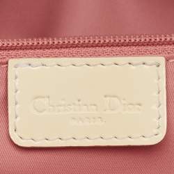 Pre Owned Dior Pink/White Cherry Blossom Print Fabric Shoulder Bag