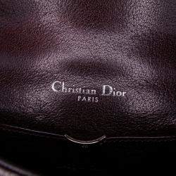 Pre Owned Dior Brown Mini Grained Calfskin Diorama Flap
