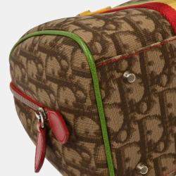 Pre Owned Christian Dior Brown Rasta-Color Trotter Handbag