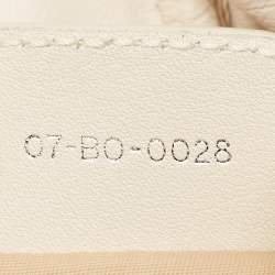 Pre Owned Dior Off White Diorissimo Nylon Lovely Hobo