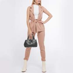 Pre Owned Dior Black Cannage Leather Small Toujours Tote