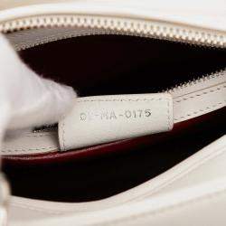Pre Owned Dior White Medium Lambskin Paradise Lady Dior