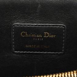 Pre Owned Dior Beige/Black Leopard Print Calfhair and Leather St Honoré Tote