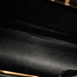 Pre Owned Dior Beige/Black Leopard Print Calfhair and Leather St Honoré Tote