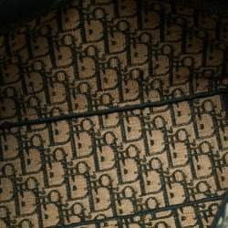 Pre Owned Dior Green Embroidered Canvas Diorcamp Messenger Bag