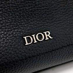 Pre Owned Dior Black Leather Saddle Tote and Shoulder Bag