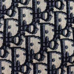 Pre Owned Dior Navy Blue Fabric Oblique Backpack